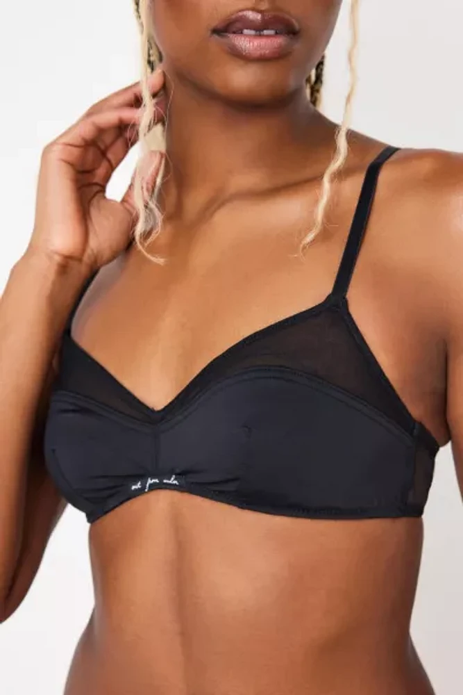 Out From Under Racerback Mesh Insert Bralette