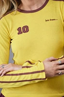 iets frans... Yellow Mia Long-Sleeved Football Tee