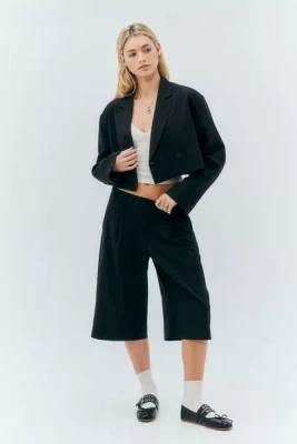 Light Before Dark Cropped Oversized Blazer