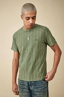 BDG Green Stripe Shrunken Tee