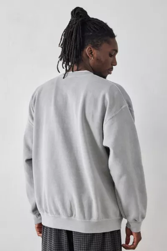 UO Harmony Grey Embroidered Sweatshirt