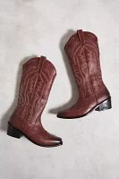 UO Red Leather Dallas Cowboy Boots