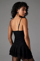 UO Black Paityn Rara Romper