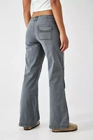 BDG Grey Candice Flare Cargo Pant