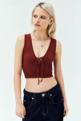 UO Lace-Up Josie Top