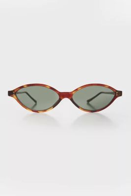 Vintage Viveca Oval Narrow Cat Eye Sunglasses