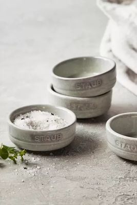 Staub Ceramic Dinnerware 4-piece Stoneware Condiment Dish Set