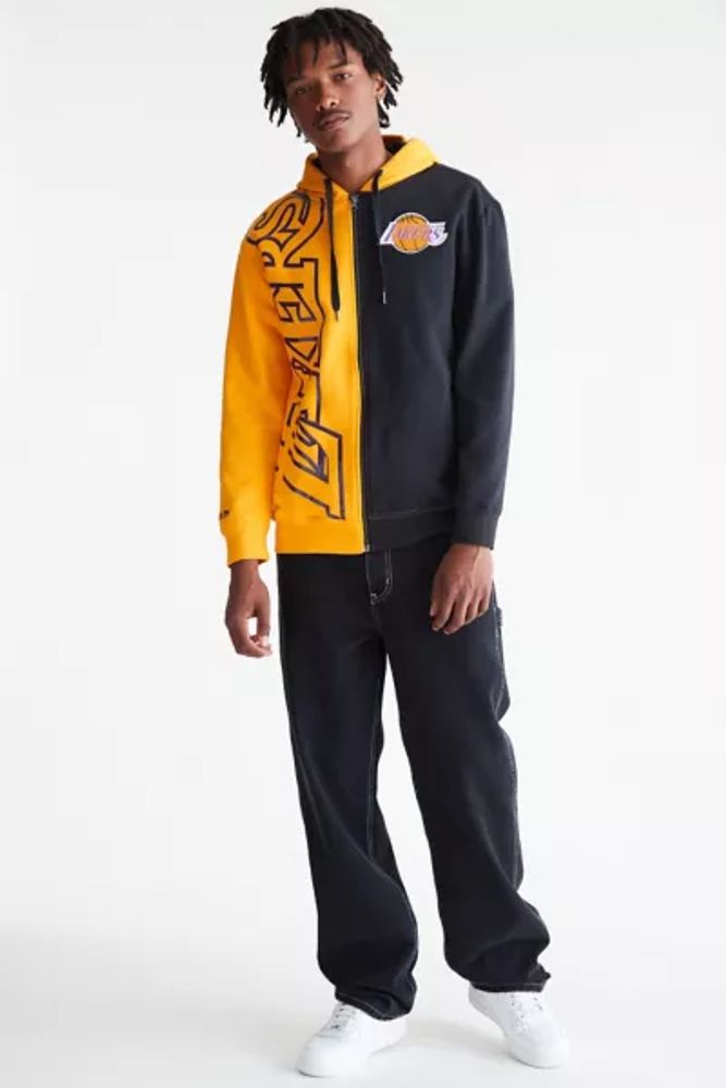 Urban Outfitters Mitchell u0026 Ness NBA Los Angeles Lakers Split Full Zip Hoodie  Sweatshirt | Mall of America®