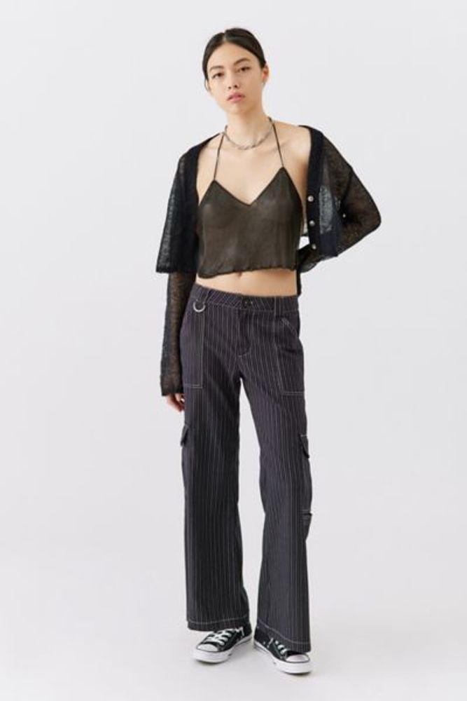 Urban Outfitters Gia Metal Mesh Halter Top