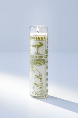 Manifestation Glass Pillar Candle