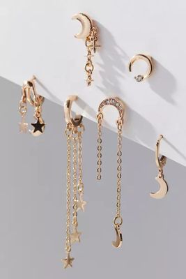 Luna Post And Hoop Earring Set
