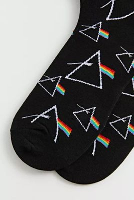 Pink Floyd Allover Print Crew Sock