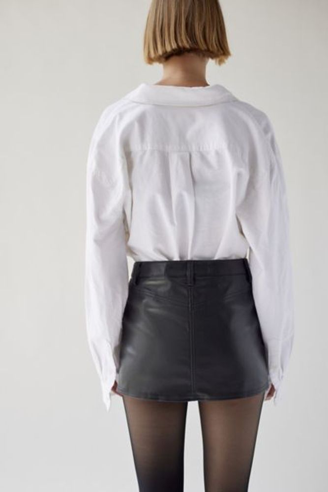 UO Jimi Faux Leather Mini Skirt