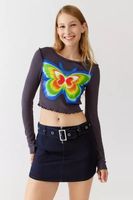 UO Fawn Butterfly Fitted Long Sleeve Tee