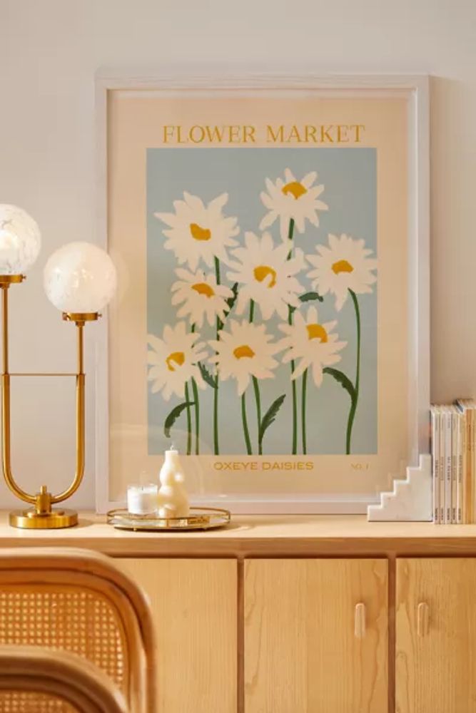 Gale Switzer Flower Market Oxeye Daisies Art Print