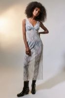 UO Luisa Sheer Lace Midi Dress