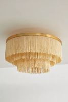 Julia Tiered Fringe Flush Mount Light