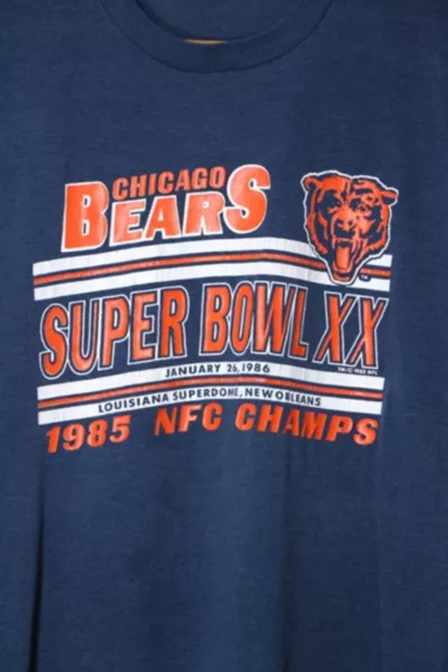 Vintage 80s Chicago Bears Super Bowl XX Champions 1985 Logo 7 M