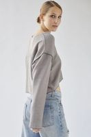 UO Parker Notch Neck Long Sleeve Top