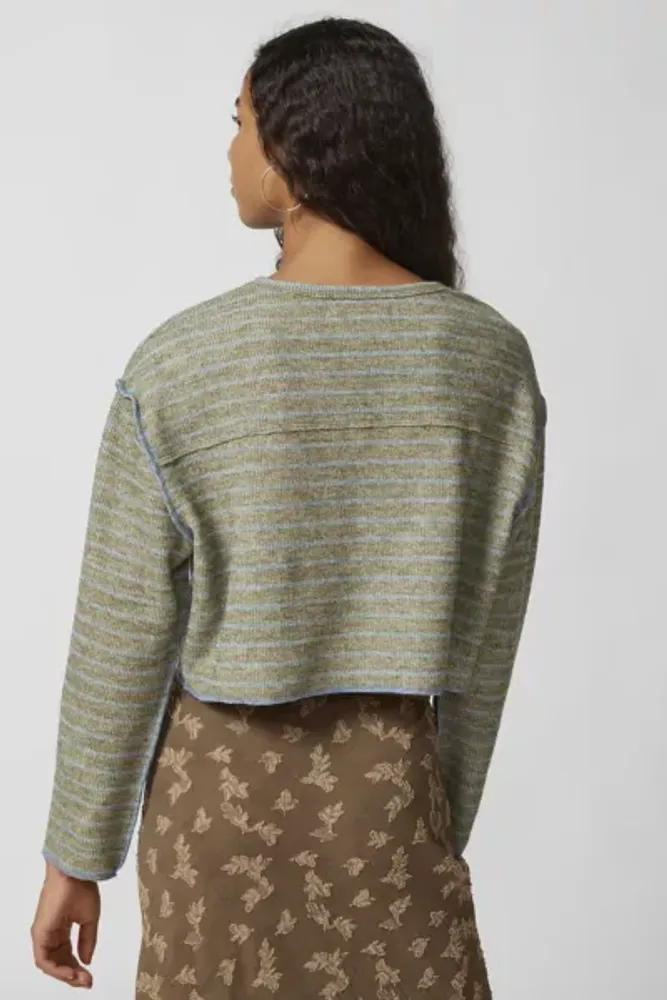 UO Parker Notch Neck Long Sleeve Top