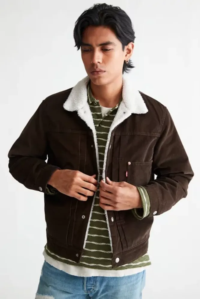 Urban Outfitters Levi's Type 1 Fleece Lined Corduroy Trucker Jacket | The  Summit