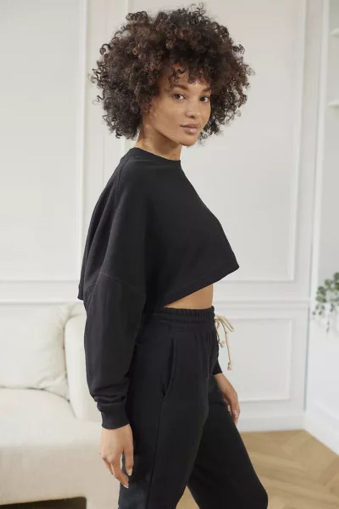 Out From Under Blakely Cropped Crew Neck Sweatshirt