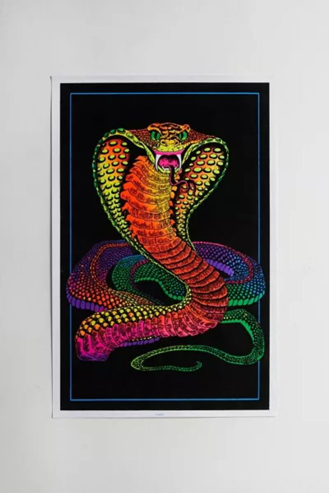 Cobra Blacklight Poster