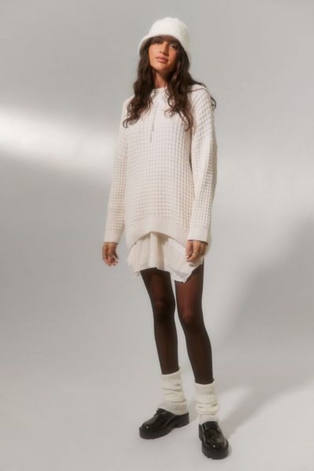 BDG Max Waffle Knit Recycled Pullover Sweater