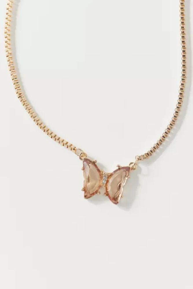 Alexa Crystal Butterfly Necklace