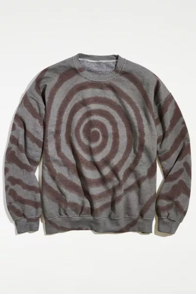 Urban Renewal Remade Swirl Dye Tech Crew Neck Sweatshirt