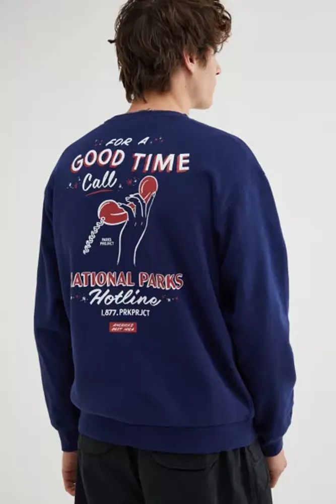 Parks Project UO Exclusive Good Time Call Crew Neck Sweatshirt
