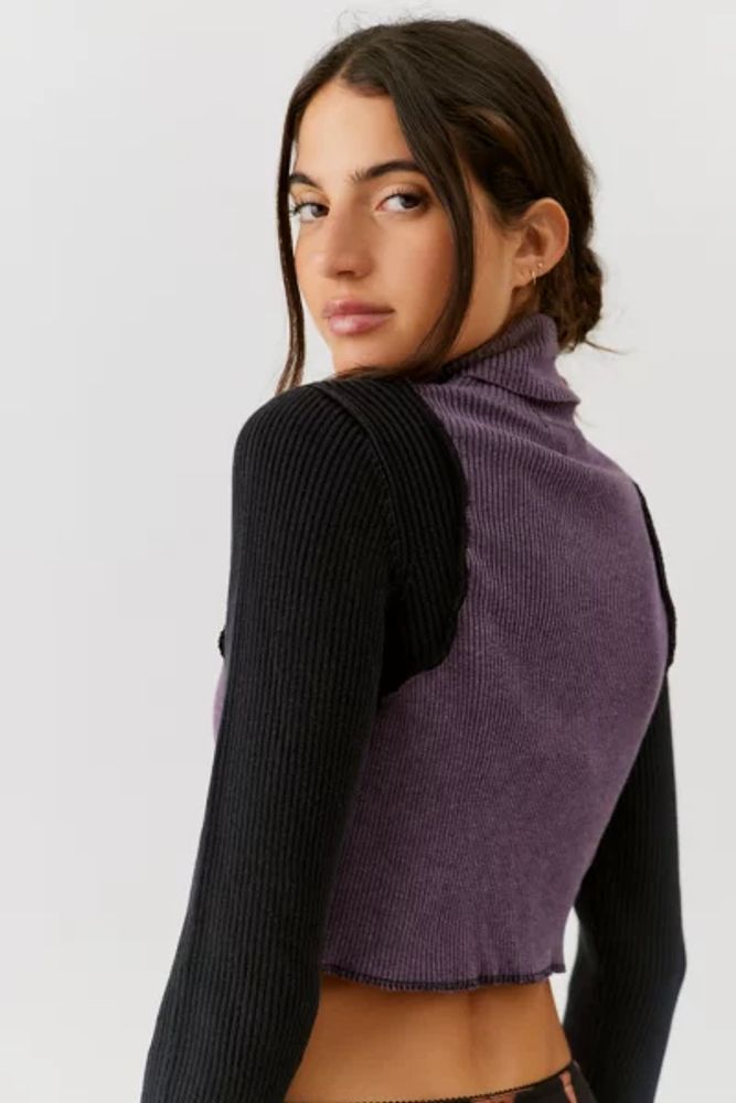 Urban Renewal Remade Curved Outseam Cropped Sweater