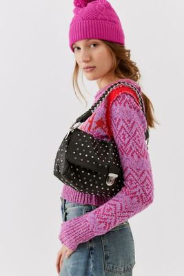 Kaia Studded Baguette Bag