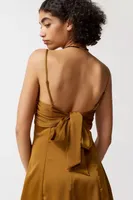 UO Bella Bow-Back Mini Dress