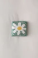 Flower Mini Crochet Throw Pillow