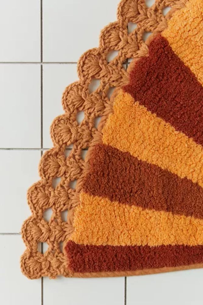 Sun Ray Crochet Bath Mat