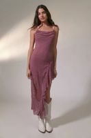 UO Tierra Lace Asymmetrical Midi Dress