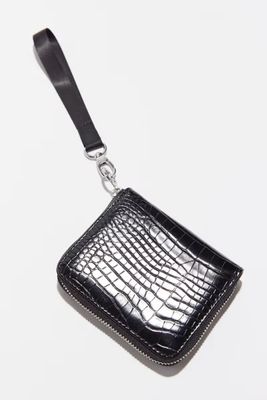 UO Croc-Embossed Wristlet Wallet
