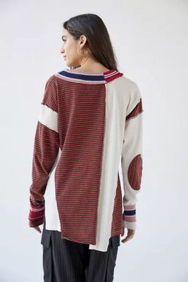 BDG Frazer Spliced Slouchy Sweater
