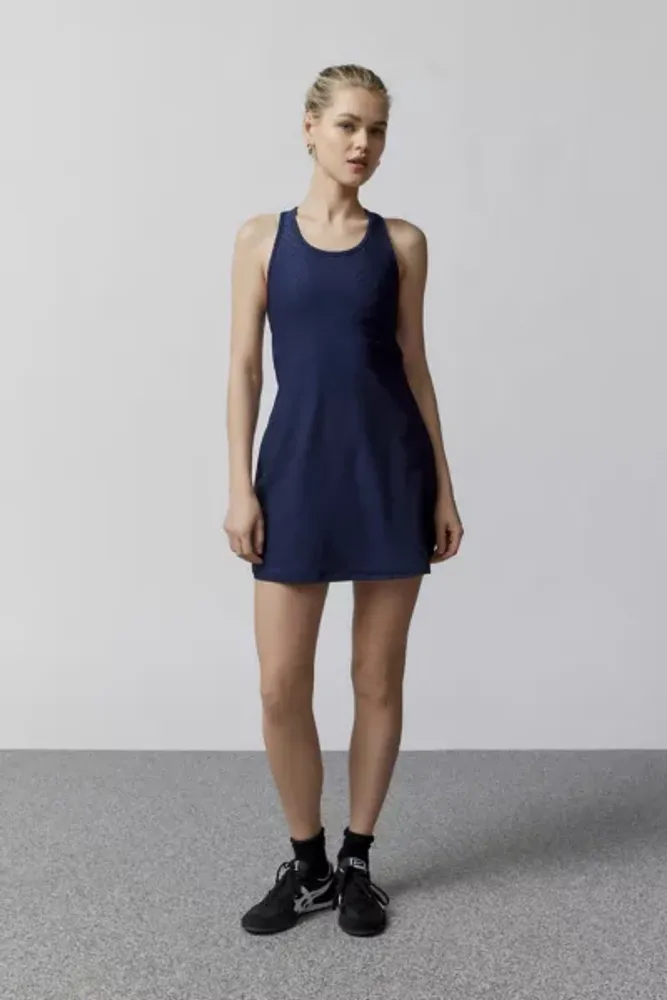 Women's Geometric Jacquard Dress Navy