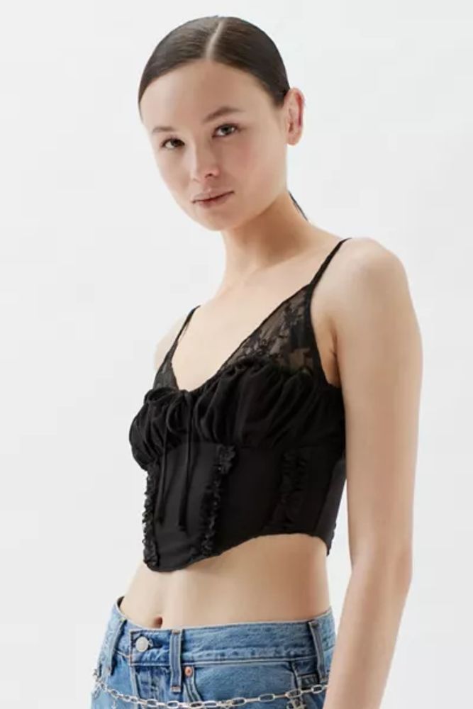 Urban Outfitters Out From Under Amour Lace Lace Up Corset NWT