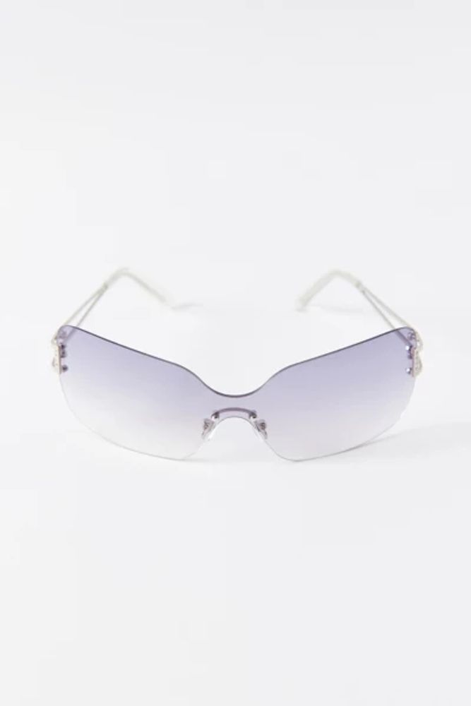 Ginger Rimless Shield Sunglasses