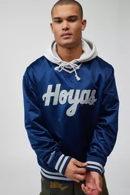 Mitchell and Ness LA Dodgers Mitchell & Ness Sideline Pullover Satin Jacket