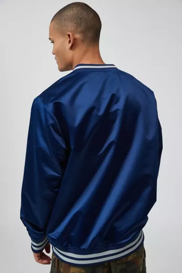 Mitchell & Ness New York Yankees MLB Heavyweight Satin Jacket in Navy, Men's at Urban Outfitters