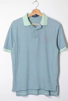 Vintage Polo Ralph Lauren Striped Jersey Polo Shirt