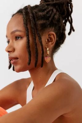 Chloe Heart Hoop Earring