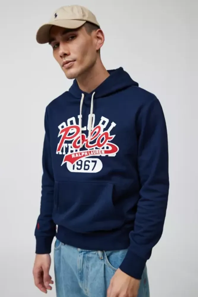 Polo Ralph Lauren Magic Fleece Hoodie Sweatshirt in Navy, Men's at Urban Outfitters