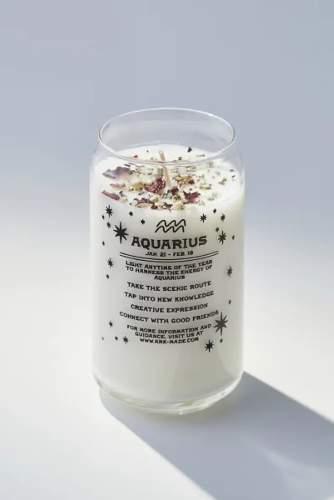 Zodiac Crystal Candle