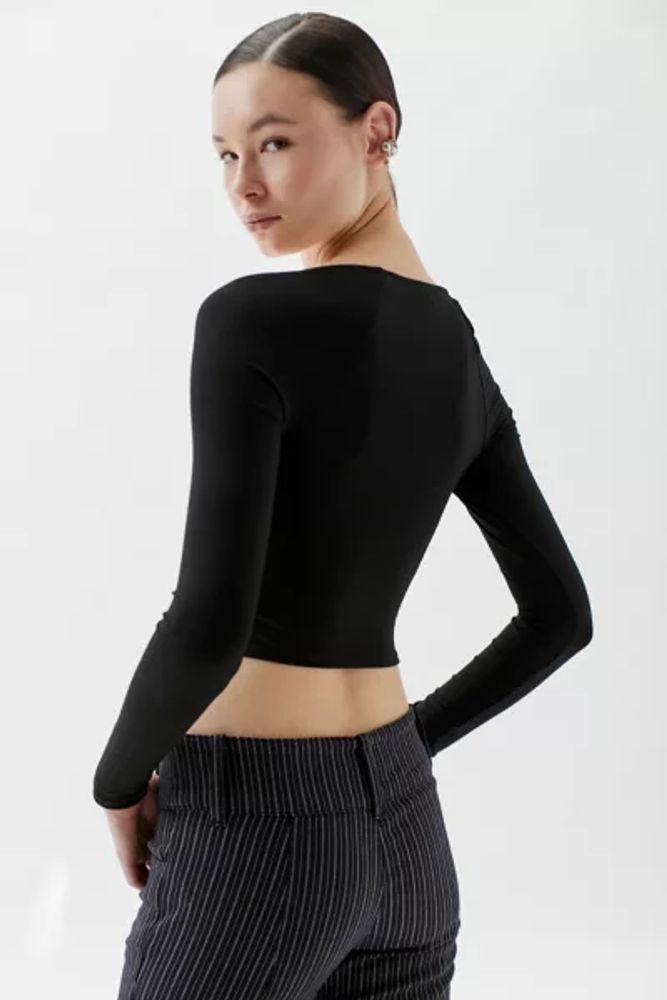 Urban Outfitters UO Aaliyah Cinched Square Neck Top