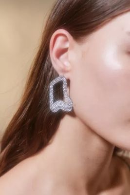 Phoebe Rhinestone Abstract Earring